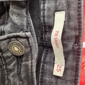 Black Levi jeans for women.